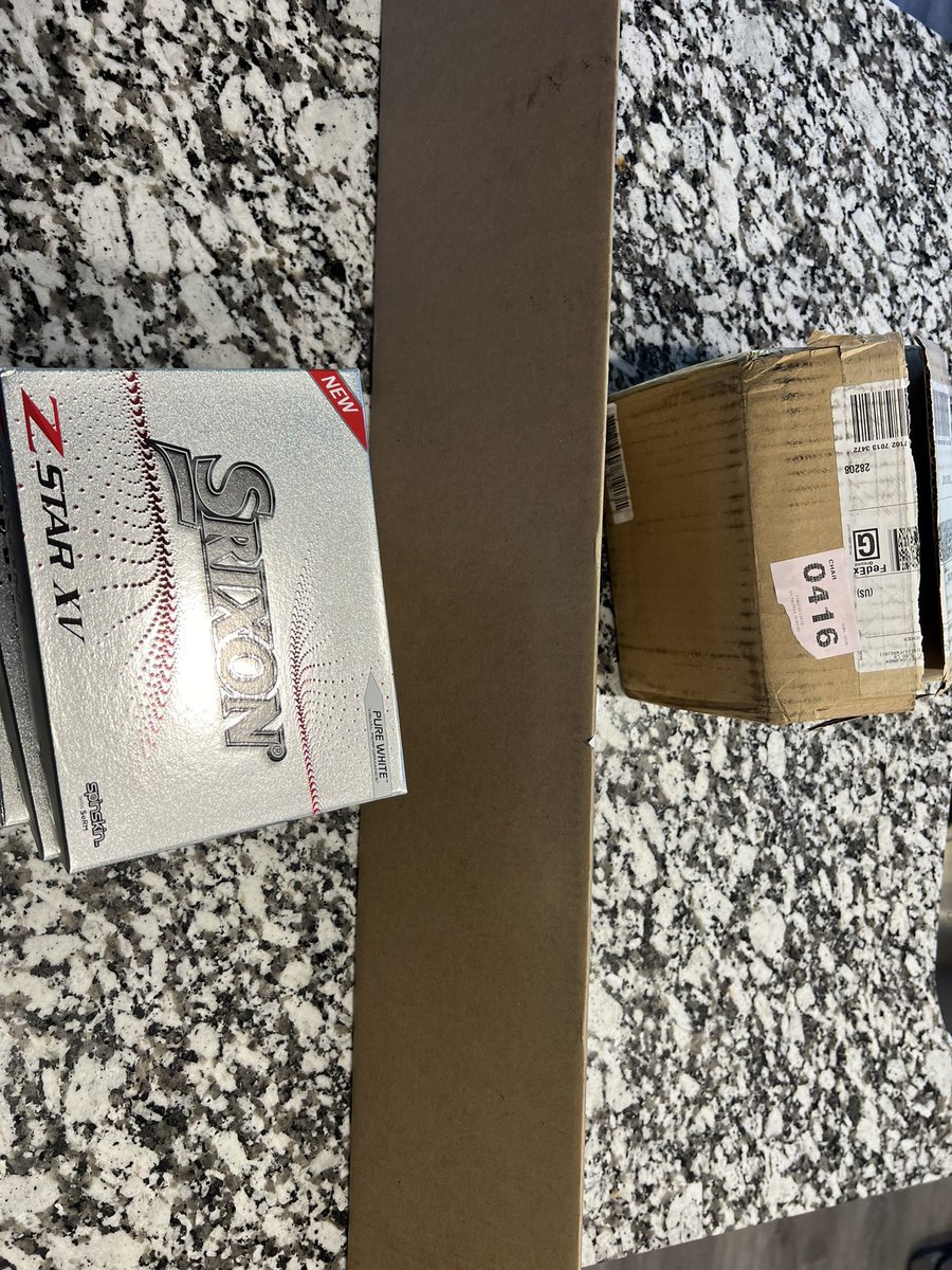 tba1255's tweet photo. It never gets old having these boxes show up on the front door. Best brand in golf. @PGATeamGolf @SrixonGolf @ClevelandGolf https://t.co/RasuAnO86B