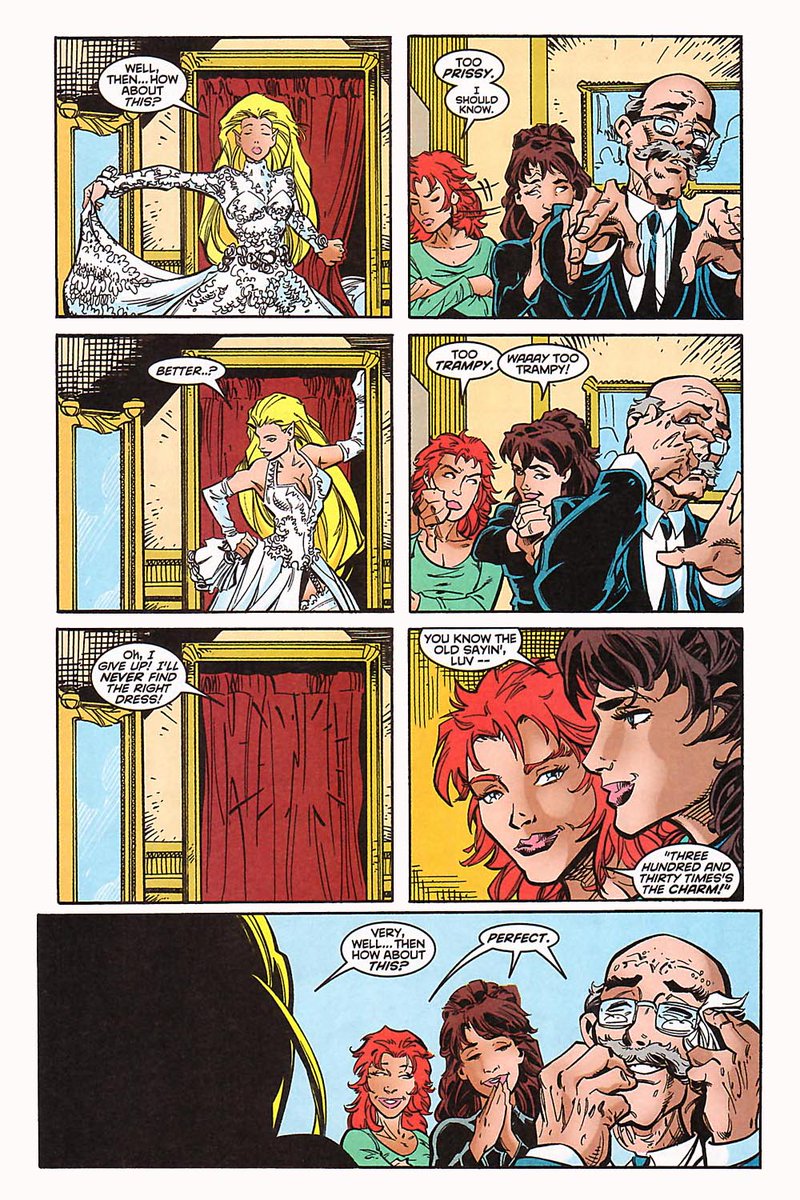 Latest on #Excalibur #123: “I think that for a shapeshifter, there is something meaningful about having a wedding dress, a physical, permanent memento of that day.” -@ArmaanBabu #XMen goshgollywow.com/2024/01/20/exc…