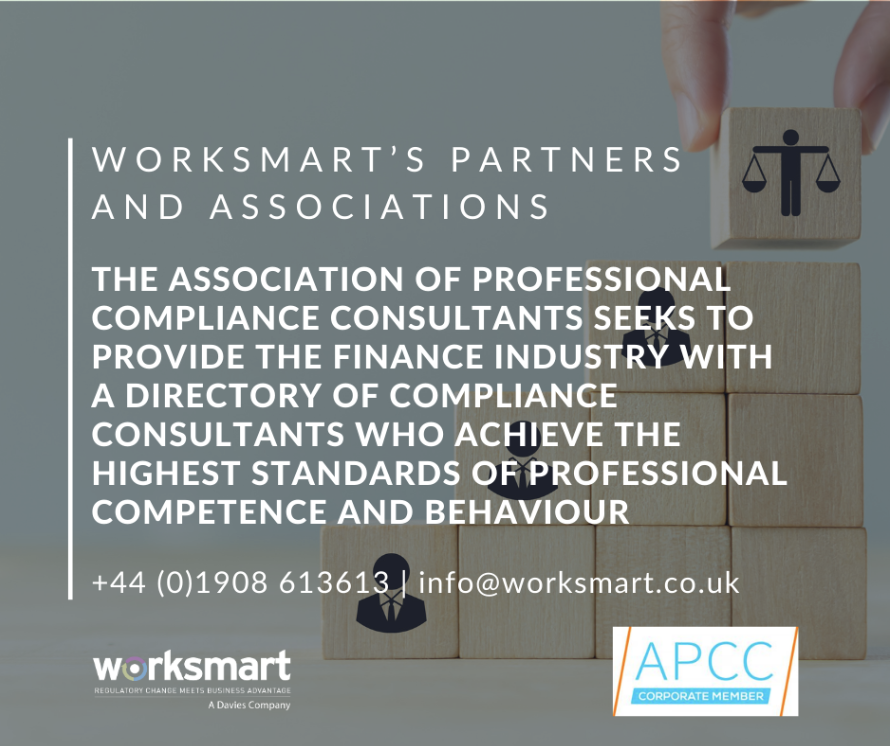 WorksmartLtdUK's tweet photo. Association of professional compliance consultants.
Worksmart are corporate members and are approved to provide consultancy to the industry.
For more information on our different partners and associations, click here: https://t.co/W6vELpDi0N 

#Worksmart #RegTech #FCA https://t.co/SG54jda1gG