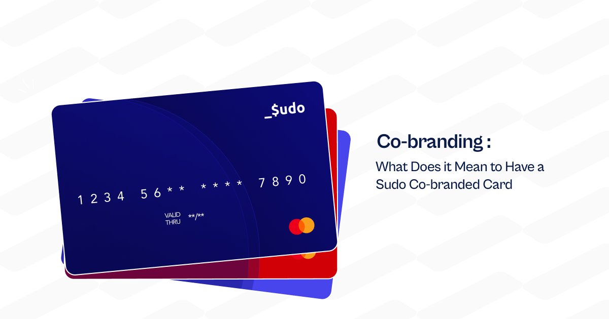 SudoAfrica's tweet photo. Uncover the meaning behind having a Sudo Co-branded card in our latest blog post. Elevate your understanding of a co-branded card and discover the unique perks that come with it.
Read more π https://t.co/VPvn3Rl27d
#SudoCards #SudoBlog #ProgrammableCards #SudoAfrica https://t.co/K7uLDAr2wo
