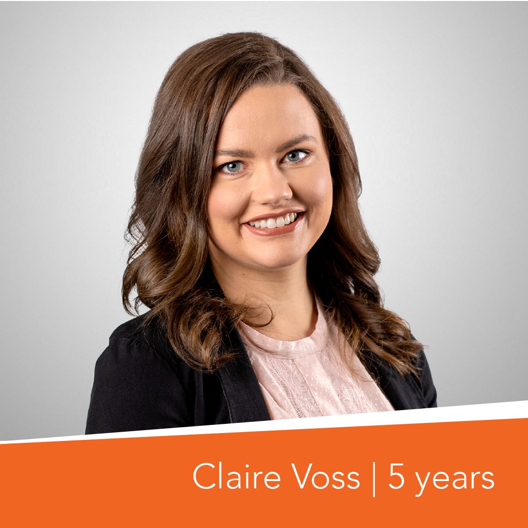 Happy 5th Work Anniversary Claire Voss! Claire is extremely detail-oriented, loves processes and is amazing at navigating client and internal requests. She’s also extremely easy to talk to and a ton of fun to be around. Our digital team would be lost without her 😊.