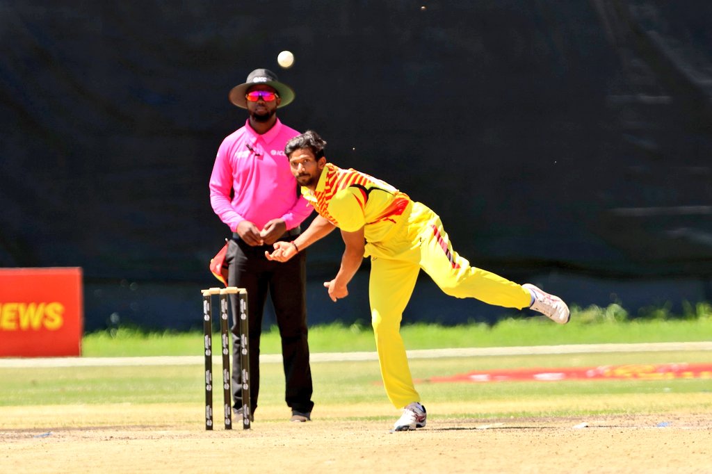 Cricket Cranes🇺🇬 all rounder <a href="/AlpeshRamjani/">Alpesh Ramjani</a>  has been  named in the ICC Men's T20I  Team of the year alongside  <a href="/surya_14kumar/">Surya Kumar Yadav</a> .
#CricketCranesInColour #CricketUganda #CricketTwitter