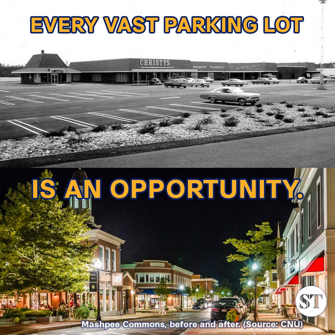 Redeveloping just 10% of the Boston area's 3,024 strip malls into mixed-use housing and commercial space could provide 125,000 new homes for the Boston metro region.