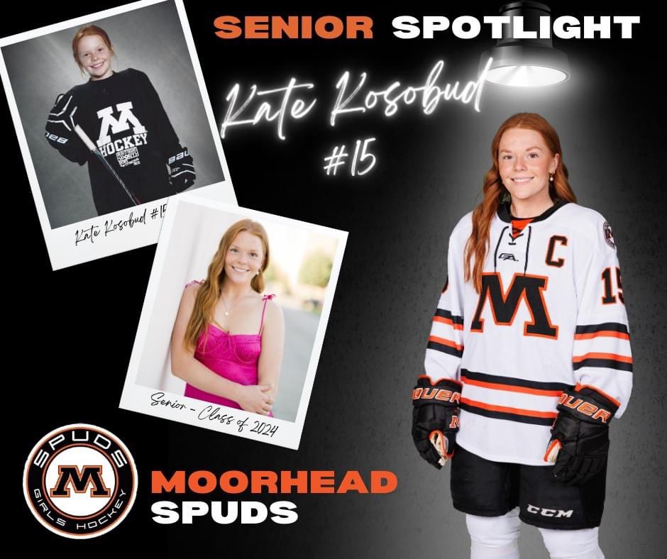 MoorheadSpudsG1's tweet photo. SENIOR SPOTLIGHT ⭐️⭐️⭐️
KATE KOSOBUD-D #15 https://t.co/PSQF03SeC8