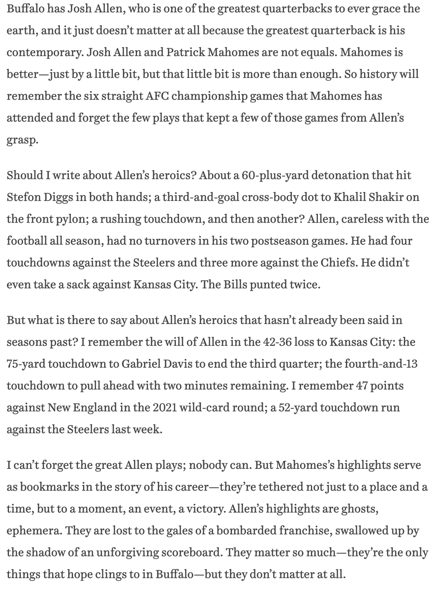 JoshAllenStats's tweet photo. I mean, damn. He's right, but damn. https://t.co/fQ7LbFaKb2
