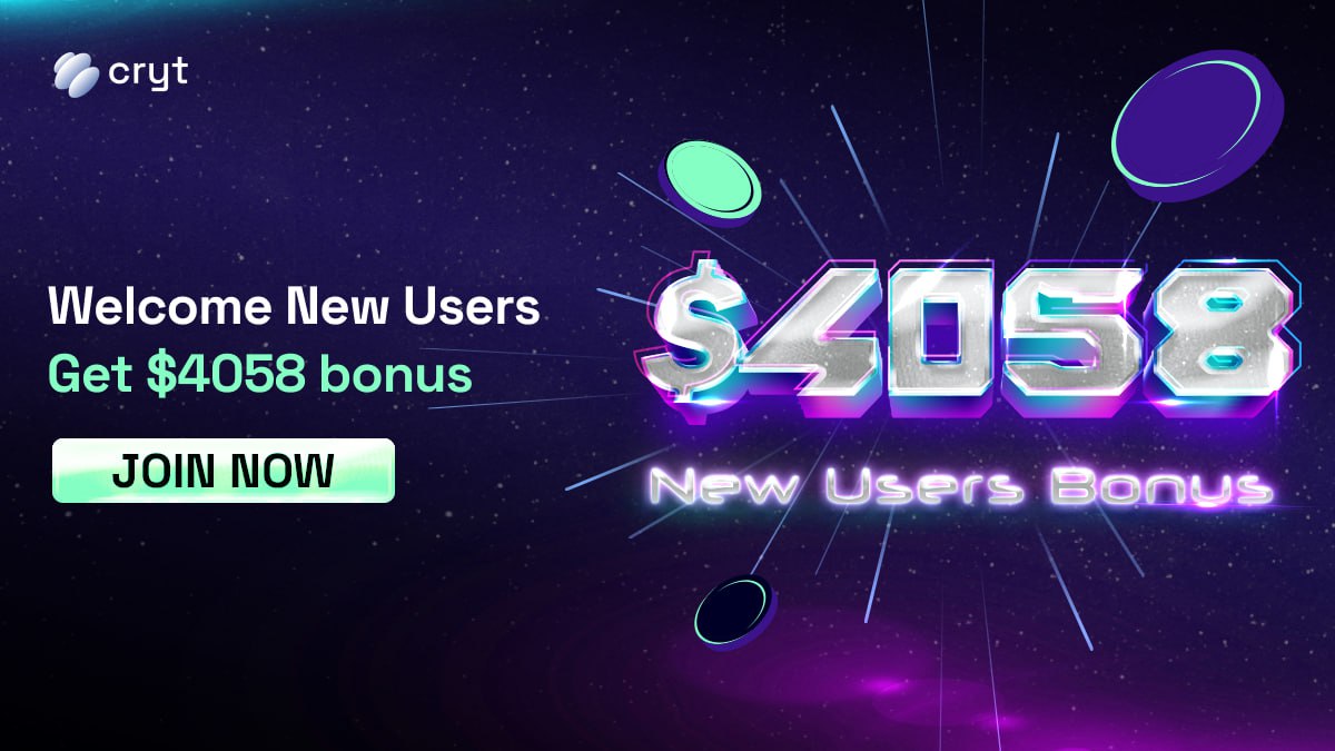 CrytGlobal's tweet photo. 🔥CRYT $4058 New User Bonus Program is LIVE
✅ Registration Bonus: $1
✅ KYC Reward: $2 for a secure trading experience!
✅ First Deposit Bonus: Up to $4,000 in Trading Bonus!
✅ First Futures Trade: $5 trading bonus for your first position!
✅ Futures Trading Reward: $50 bonus when your total trading volume hits 100,000 USDT!

⚡️ Important Details:
🔥 First-come-first-serve – Limited to the first 500 users!
🔥 Eligible users must follow us on Telegram and Twitter

👉 Details: https://t.co/yKHX5ii6TQ