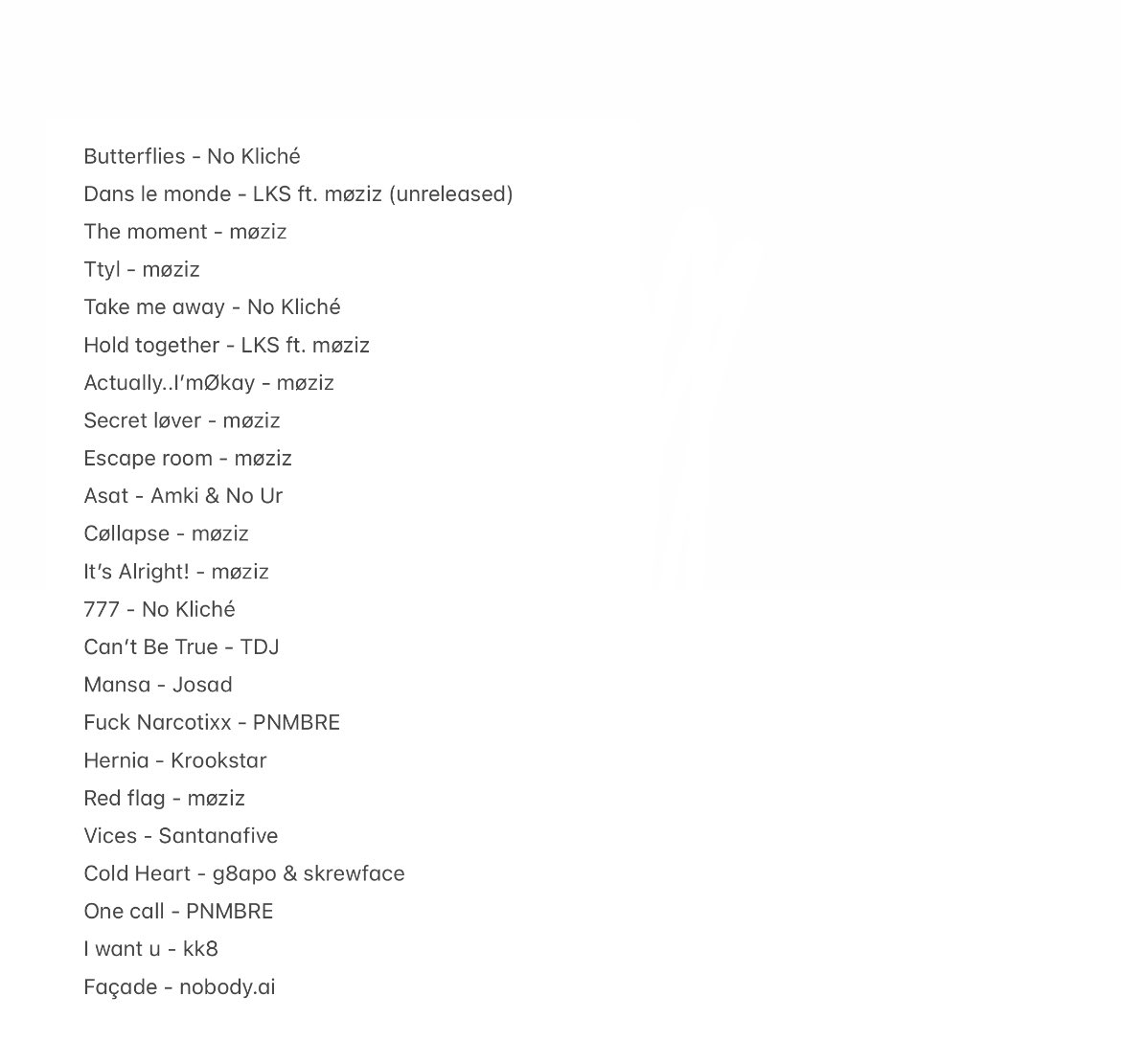møziz (@zizsound) on Twitter photo welcome to my wørld - tonight on <a href="/rinsefrance/">Rinse France</a> 00:00 (CET) - Huge thanks <a href="/moonshinemu/">Moonshine 🦎</a> for the løve & invite 🛜💙
More love, less Ego welcome to my wørld - tonight on <a href="/rinsefrance/">Rinse France</a> 00:00 (CET) - Huge thanks <a href="/moonshinemu/">Moonshine 🦎</a> for the løve & invite 🛜💙
More love, less Ego
