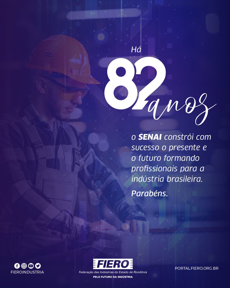 Parabéns @senai_nacional.
#82anos #parabens #senai82anos #fiero #sesidrro #senaidrro #ieldrro