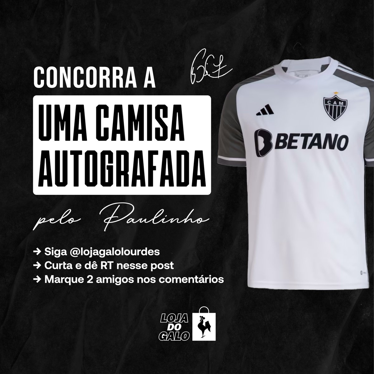 LojadoGalo's tweet photo. Mais uma PROMO?😉
Vem participar do nosso sorteio!!!!
Regras:
- Siga @lojagalolourdes
-  Curta e dê RT nesse post
- Marque 2 amigos nos comentários
- Não vale marcar perfis falsos, de empresas, de famosos ou fanclubes;
- Não poderão ser usados perfis inativos ou fakes; https://t.co/64l50NQ6yu