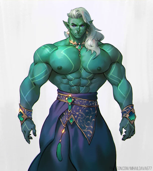 Here is another gorgeous muscular man Simon. I am obsessed with men boobs =D#drawing #fantasymanart #muscularmen 
