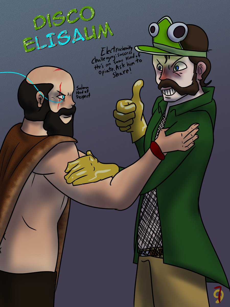 Sheradeck1's tweet photo. Big ‘Former Gym Teacher’ Vibes from these two

#LISAthePainfulRPG #DiscoElysium #BradArmstrong #HarryduBois #harrierdubois #crossover #fanart #Rpg https://t.co/KP6SojvO76