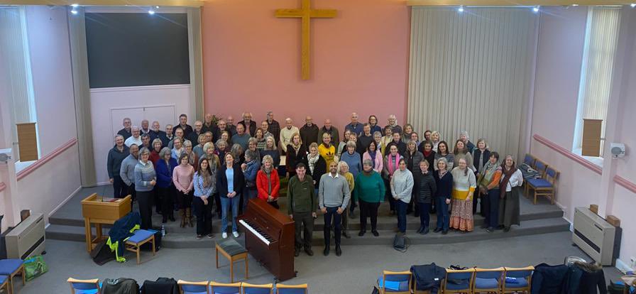 BenPonniah's tweet photo. A special weekend in Suffolk with @AndrewLeach3 and Woodbridge Choral Society, talking about my piece Begin. They sounded gorgeous! Come and hear them at @SnapeMaltings on March 2nd. Tickets are selling fast!! @BrittenPears https://t.co/FtS2fR2m6T https://t.co/DOqfBSqqVG