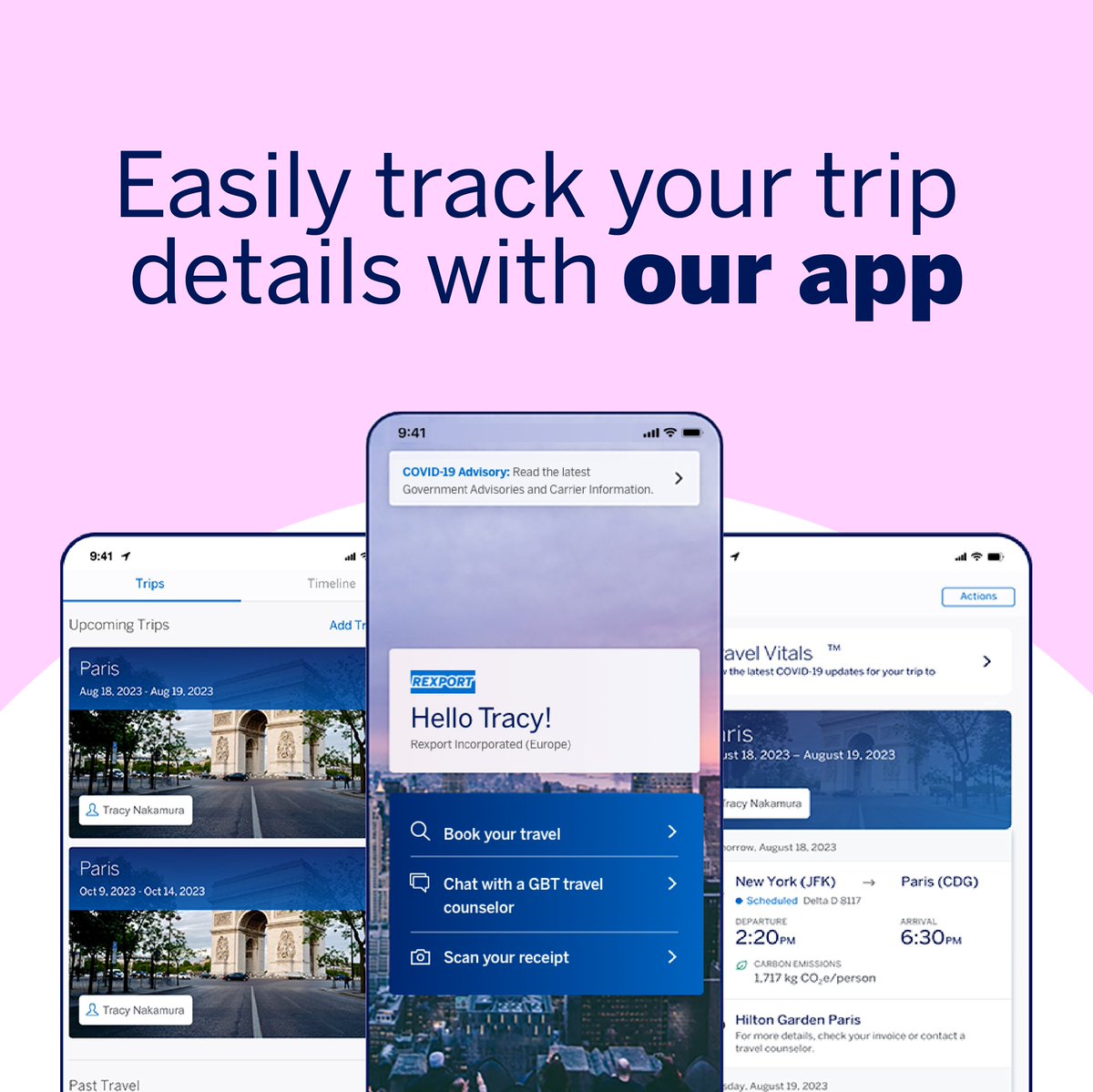 amexgbt's tweet photo. All-in-one trip management, right in the palm of your hand.

6 ways the Amex GBT Mobile app makes life easier for business travelers: https://t.co/g1rIYy82uF https://t.co/GVIn7ykHeA