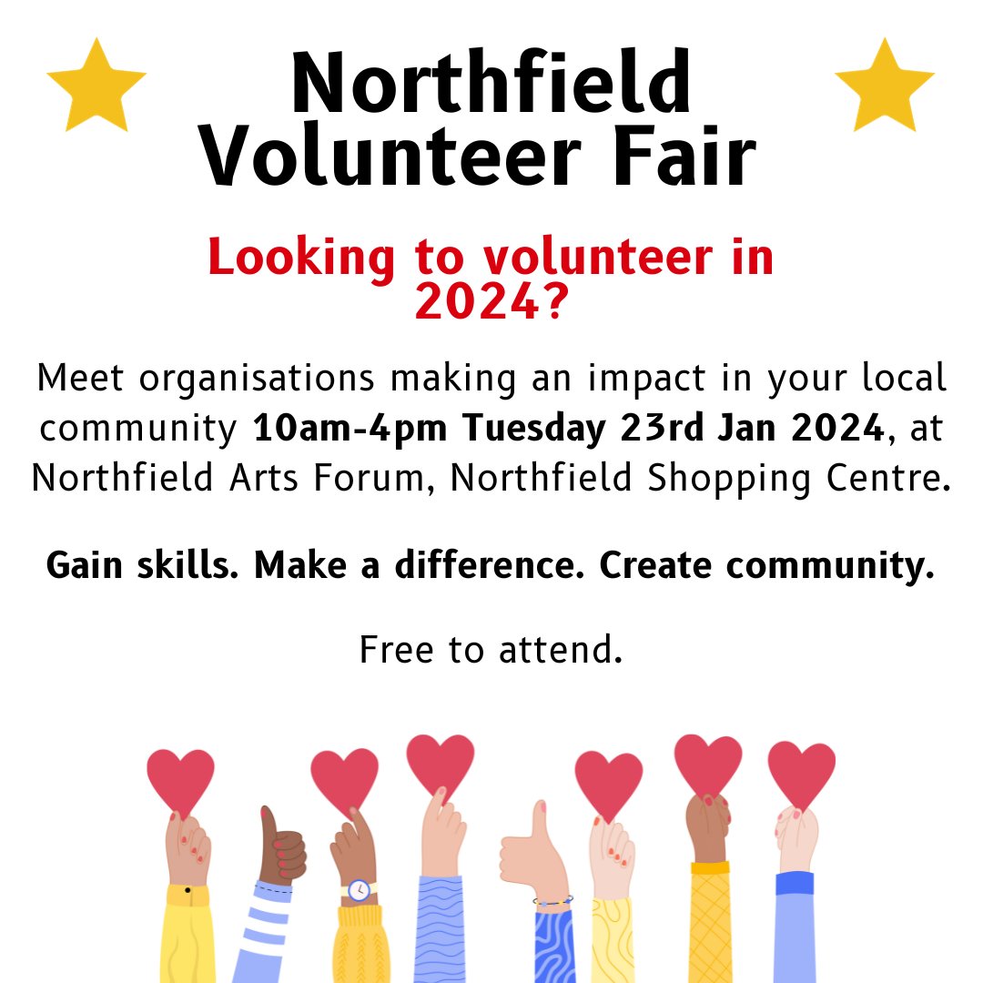 Fancy becoming a ROCstar?⭐️ We’re on the lookout for passionate individuals to join our incredible team of charity ambassadors, better know as ROCstars! Are you ready to make a difference in your local community? Then come and find us tomorrow at Northfield Arts Forum.