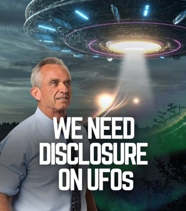 MetaStudioLogic's tweet photo. From an Instagram post by RFK:

“Air Force officer and former intelligence official David Grusch recently testified before Congress claiming the government is holding back information about UFOs. The American people deserve to know if information about UFOs is being kept from the public and what it entails. When I’m president, I’ll disclose all information about UFOs with the public unless there’s a compelling reason not to do so. Thanks to @hilltvlive ‘s Rising for the conversation.”

#ufoTwitter #uap