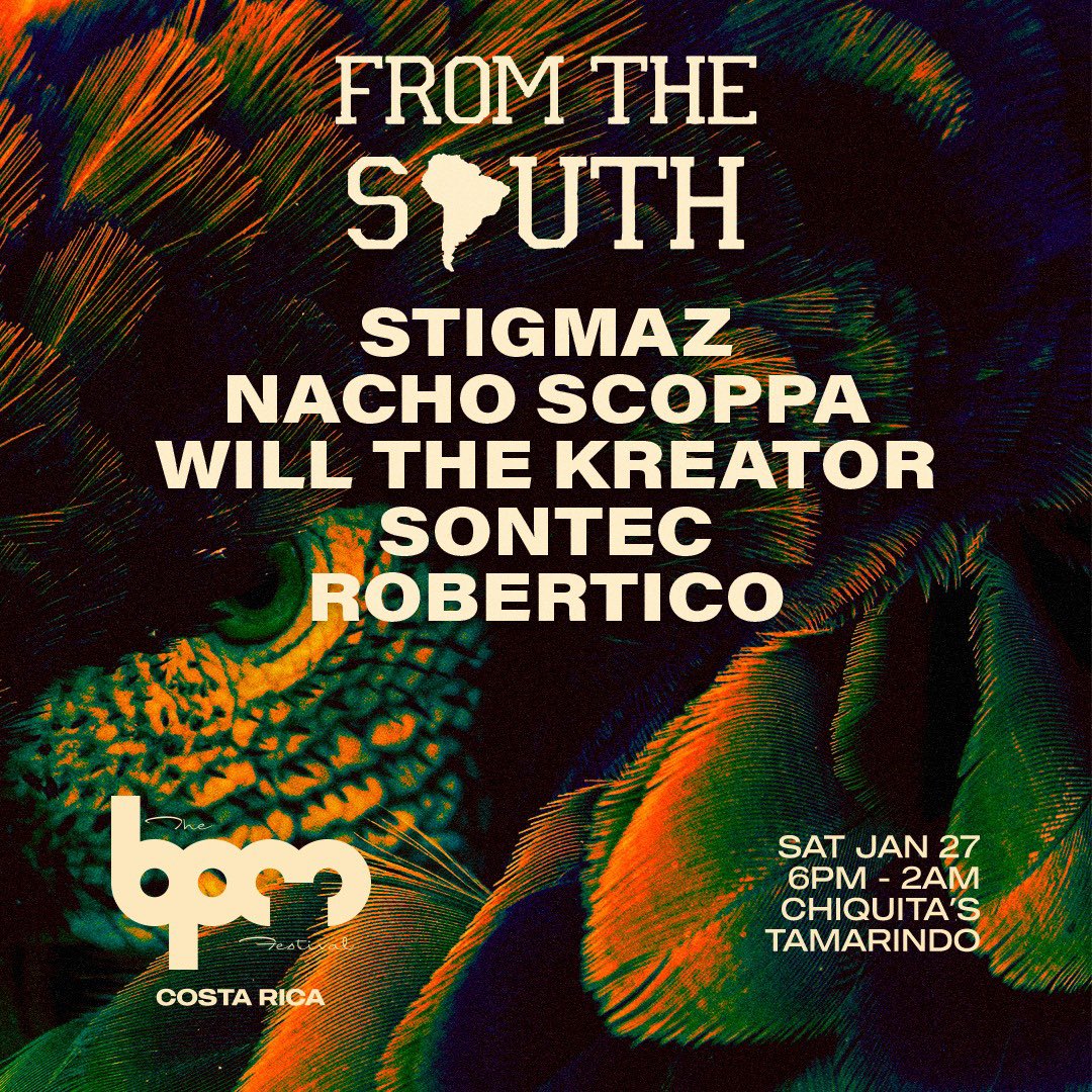 InkaRave's tweet photo. From The South Records se apodera de chiquitasbar con, STIGMAZ, Nacho Scoppar, SONTEC, Robertico el sábado 27 de enero 🌴

¡Entrada gratuita toda la noche! https://t.co/iu2nwMYj3R