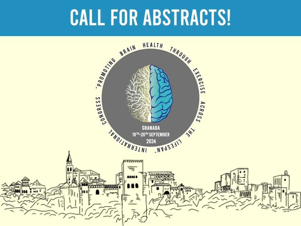 📢 Call for abstracts – 🏃🏻‍♂️🧠 Granada (Spain) 2024 

ABSTRACT SUBMISSION IS NOW OPEN!

Exciting opportunity to share your work on the INTERNATIONAL CONGRESS “PROMOTING BRAIN HEALTH THROUGHT EXERCISE ACROSS THE LIFESPAN”

🗓️ Deadline: March, 1st, 2024

Link:
webcongreso.com/brain2024
