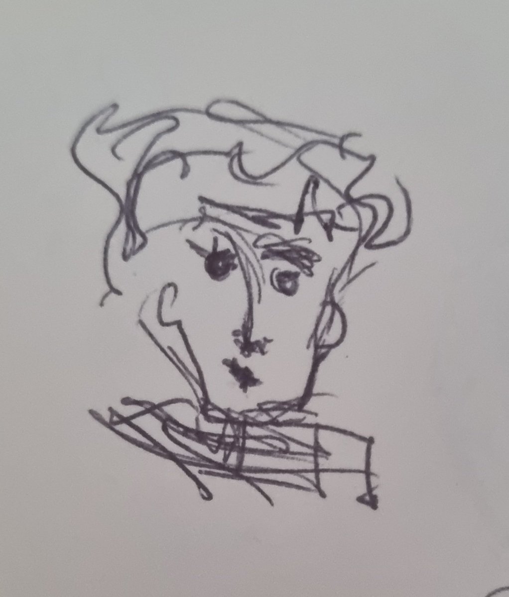 Karen_acts's tweet photo. Last night, while storm Isha kept me awake, I used the time wisely. xx #tinyfaces #birosketch #channelledart #myart https://t.co/1Rt18BcHjA