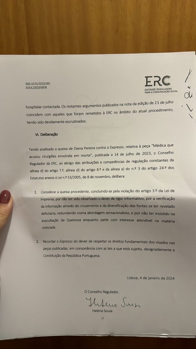Passado uns meses, a Entidade Reguladora da Comissão Social deu-me razão. Agora vamos para instâncias superiores perceber o que realmente motivou os jornalistas do Expresso a alinharem nesta cabala doentia. E mal ou bem, com maior ou menos lentidão, vamos lá chegar.