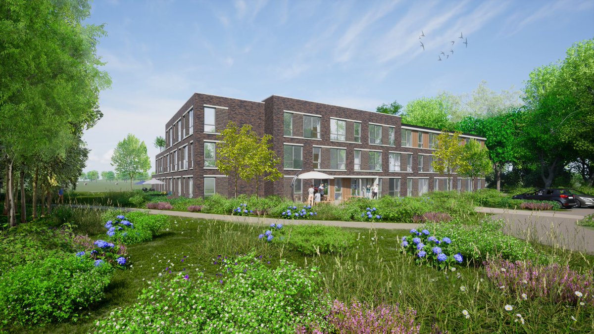 4Building's tweet photo. In opdracht van zorgorganisatie Siza zijn we betrokken bij de ontwikkeling van de sloop en nieuwbouw van woonzorgcentrum ‘t Slath in Epe. 4Building begeleidt dit project met projectmanagement, aanbesteden &amp; contracteren en bouwkostenadvies. 
#nieuw #woonzorgcentrum #4Building https://t.co/VmEibdQaly