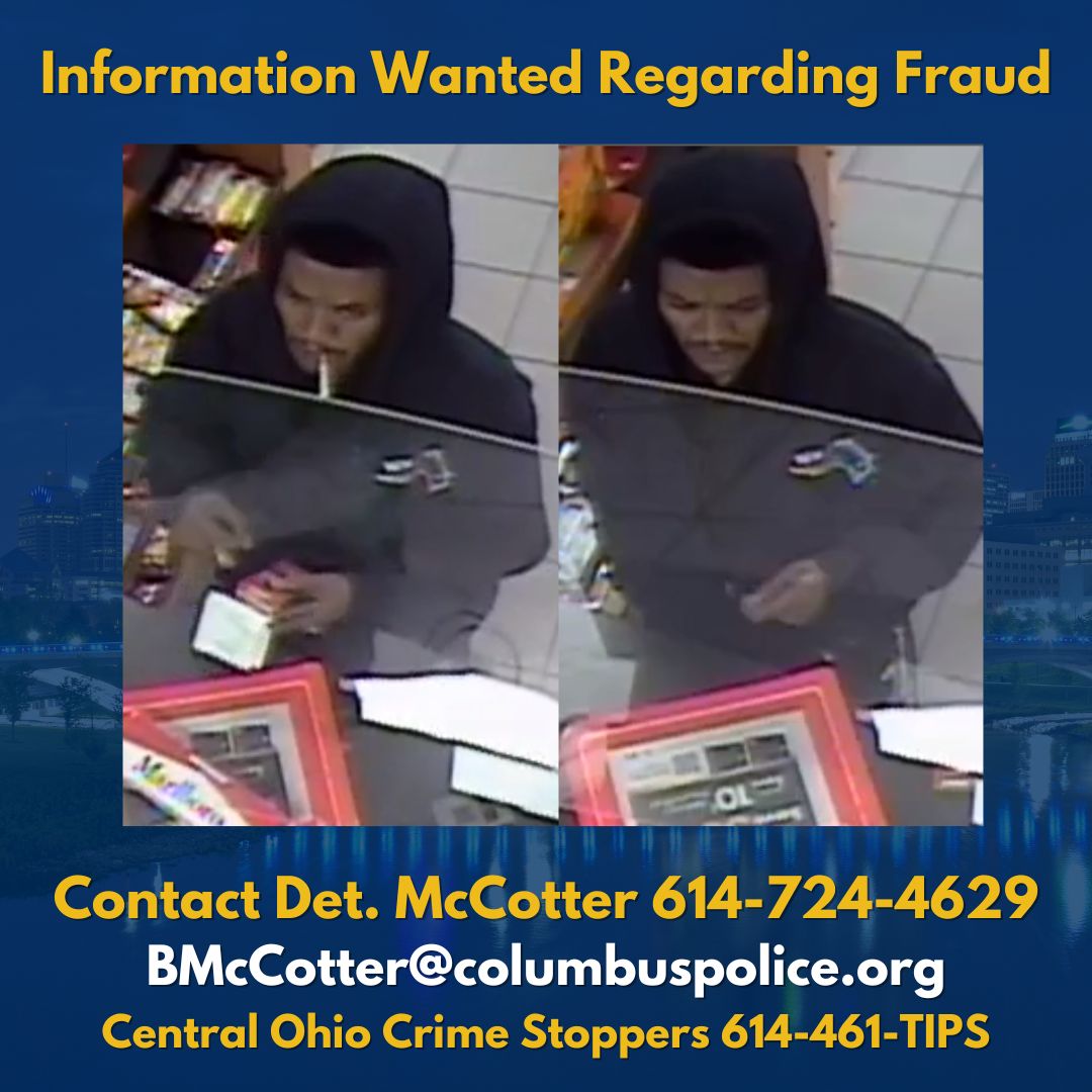 On December 28, 2023, between 12:00am-3:00am, the victim's purse was stolen from inside her vehicle.  A short time later, the victim's credit card, that was inside her purse, was used by this suspect at a gas station nearby to purchase some cigarettes.