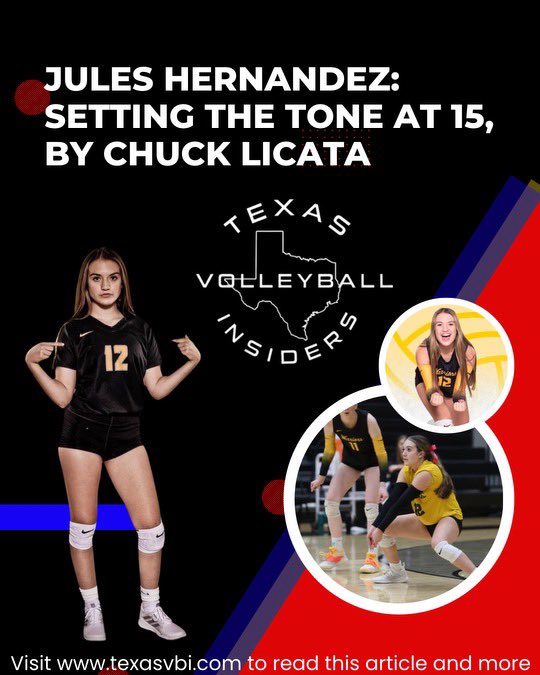 Another great club article posted for TVI Subscribers! 
“Jules Hernandez: Setting the Tone at 15.” By Chuck Licata 

Not a Member? (texasvbi.com/membership). All “NEW” members will come with a complementary ATHLETE FOUNDRY lifetime Membership!!!!