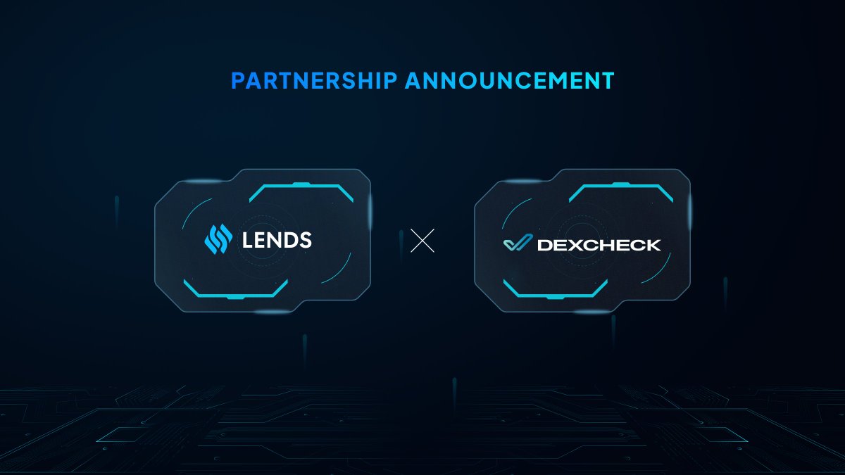 Lends_so's tweet image. We're very excited to announce our partnership with @DexCheck_io !

They offer some of the most advanced AI-powered blockchain analytics tools and we're delighted to have partnered with them!

$LENDS 🤝 $DCK