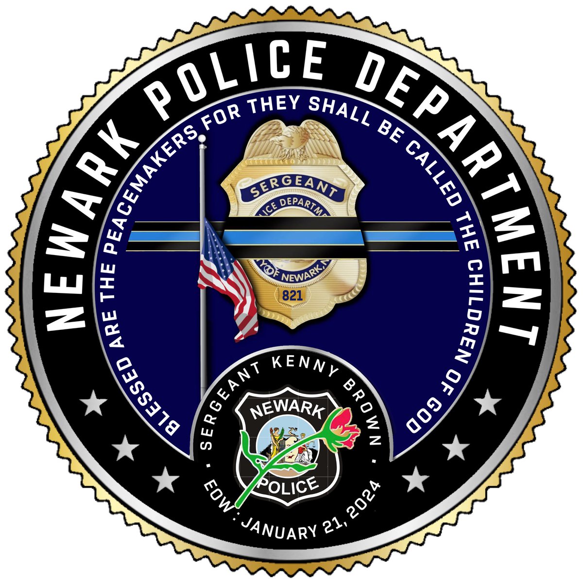 Rest in peace Newark NJ Police Sergeant Kenny Brown