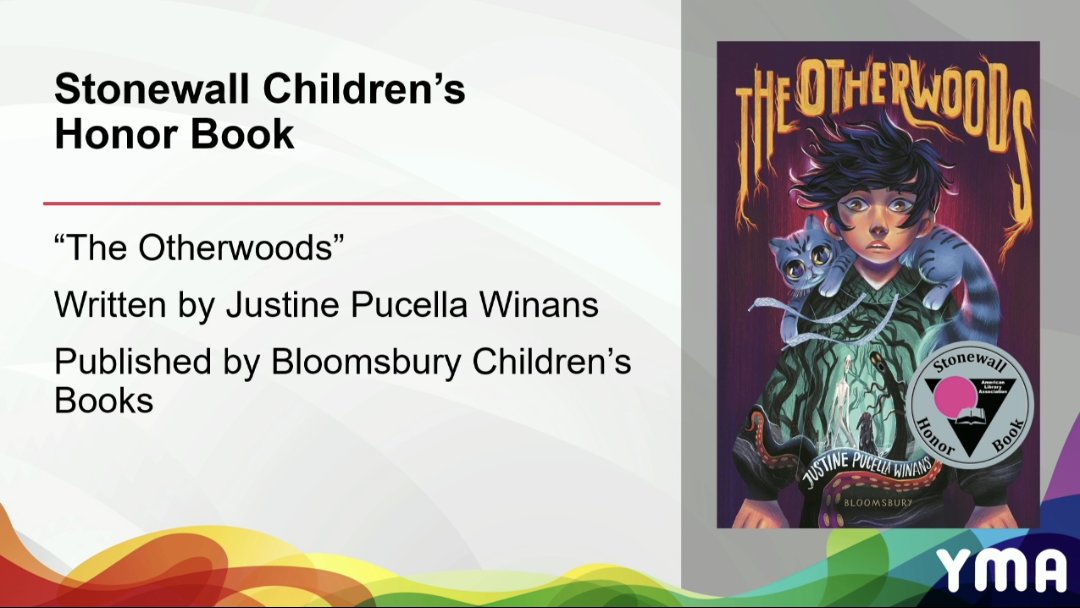 So happy that THE OTHERWOODS was named a Stonewall Honor Book!