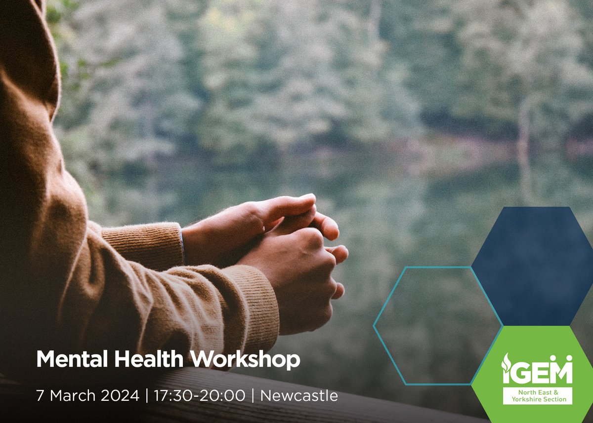Join Christo Hudson, Founder of @BoxApproach, in an open discussion about mental health at our free workshop in Newcastle. This is an opportunity to learn about the essential skills of active listening & how you can be there for someone. Book now: igem.org.uk/events-and-tra… #IGEM