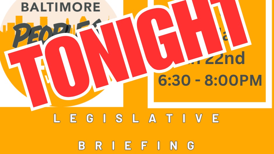 BaltimorePCM's tweet image. Tonight! Register here: zoom.us/meeting/regist…  and join us online or by phone at 6:30 pm to hear about justice-centered priorities in the 2024 Maryland General Assembly session, and how you can make a difference!