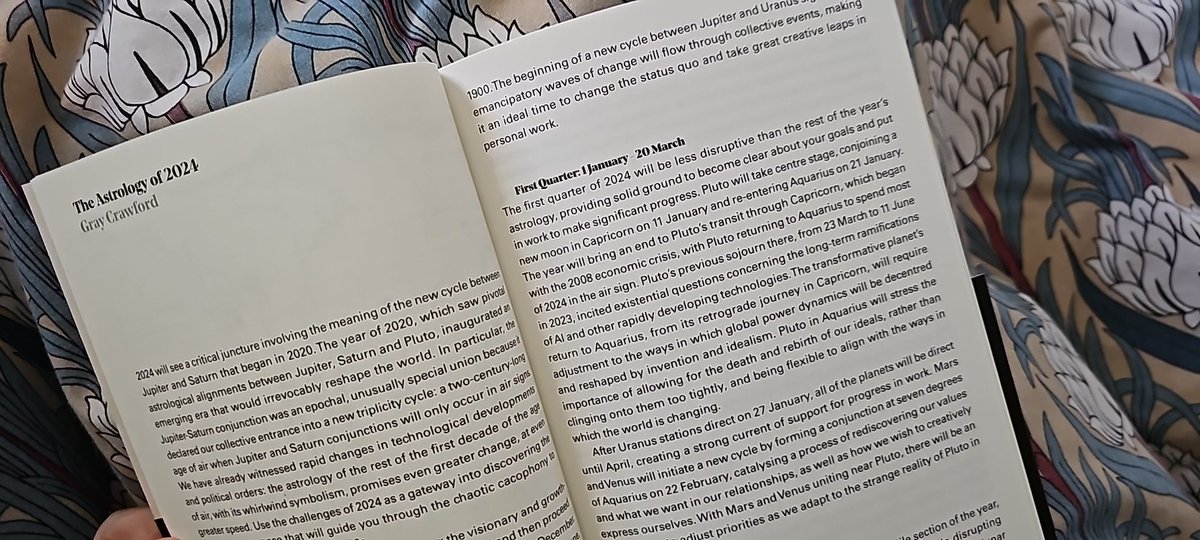 @BirdsOnNeptune @IgnotaBooks @AustinRCoppock @benebellwen You can see how the journal looks week by week in first pic, good for my dreamwork; then there's many different tarot spread ideas, here's one for Aquarius season; on the mood of air - here's the foundations of aeromancy, and @GrayCrawford6's 2024 delineations by quarter.