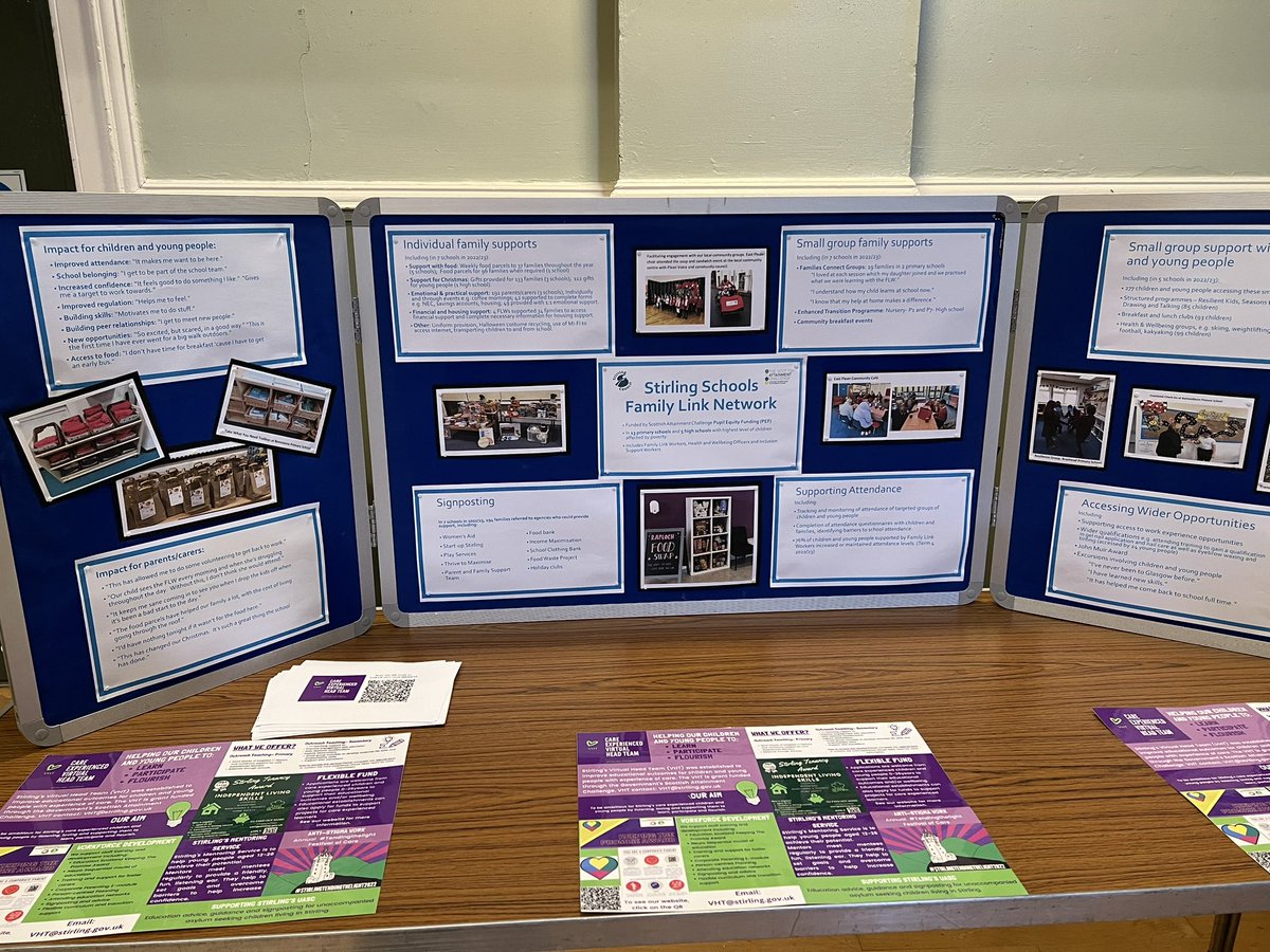 Ready to share the work of our fabulous PEF-funded family link staff at Stirling Family Support Event. <a href="/Stirling_Equity/">Stirling Equity Team</a> <a href="/JacWard7/">Jacqui Ward</a> @brycath