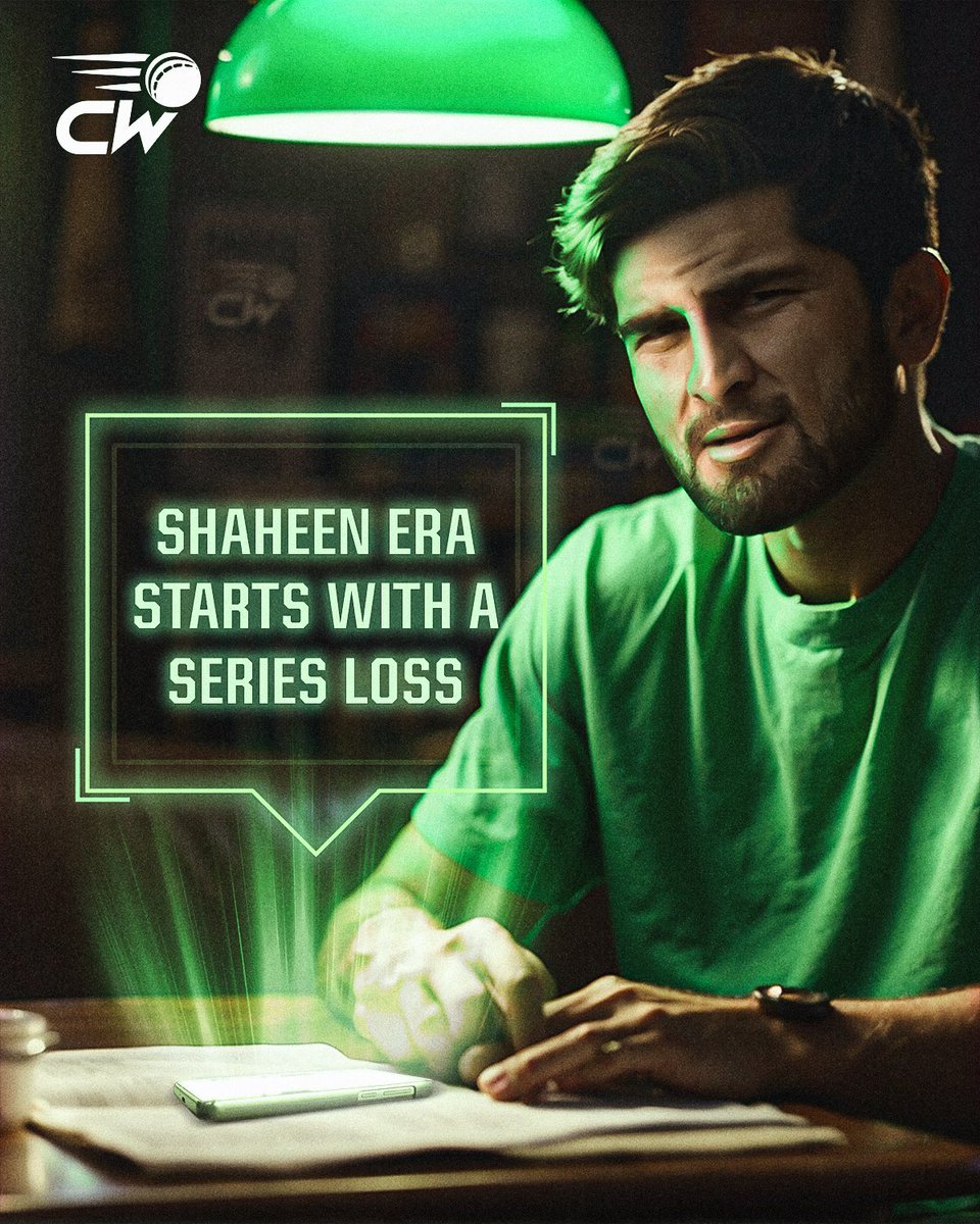 Cricwick's tweet photo. Not off to a good captaincy era with a series defeat in 🇳🇿 🫤

Can 🇵🇰 bounce back under Shaheen Afridi in the next series against 🏴󠁧󠁢󠁥󠁮󠁧󠁿❓

#PAKvsNZ #PakistanCricket #ShaheenAfridi https://t.co/hU7pkRldrF