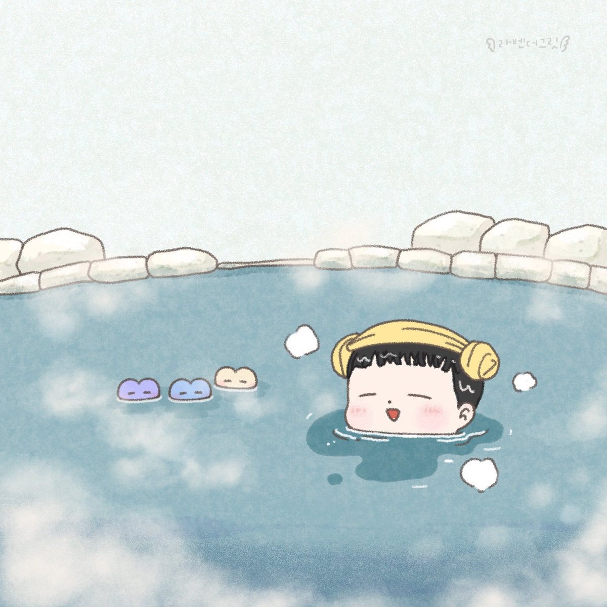 [#하늘통신] 하루한컷 456일차

이렇게 추운 날엔 따듯한 온천물에나
하성운 퐁당 말아버렸으면..

#하성운 #팬아트 #하성운팬아트
#하늘통신_라그릿 240122
<a href="/gooreumseng/">하성운</a>