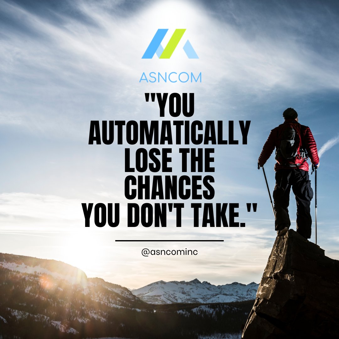asncominc's tweet photo. How many chances did you take?
.
.
.
.
#motivation #inspiration #takethechance #dontlosehope #success #leader #business #growth #quoteoftheday #techsupport #ITsupport #technology https://t.co/WIZh7sz5FP