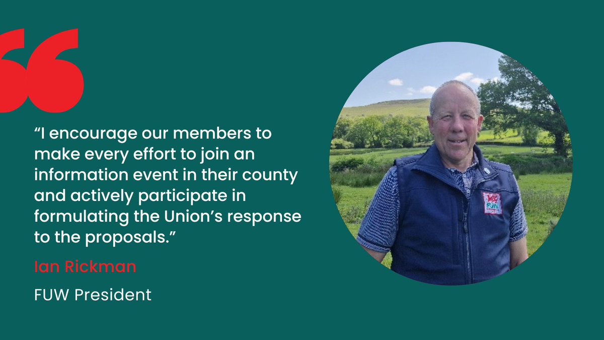We are hosting an information roadshow for members about the Sustainable Farming Scheme. This scheme must be practical for all farmers in Wales and deliver on our economic, environmental and social sustainability - please join us at a local event! gloo.to/6kT3