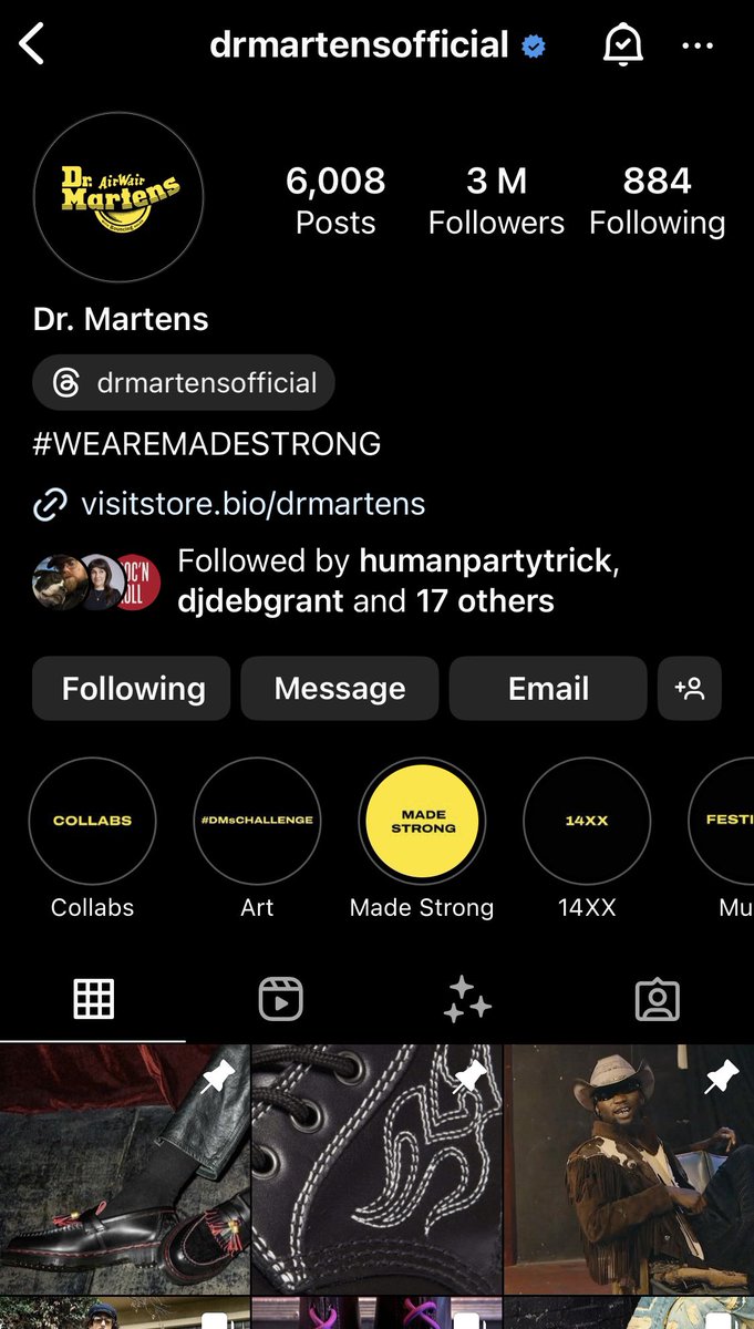 maxistar70's tweet image. When you read  “#wearestrong” you would think @drmartens mean their shoes 
Sadly their customer service are strong to say it’s not a fault of their product and offer me 20% off another pair 🤣 I just want to wear the ones I own 
@drmartens high price poor quality these days🥲