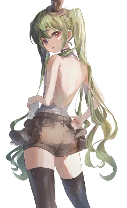 実は背中空きだったりして  #32ki_May #初音ミク