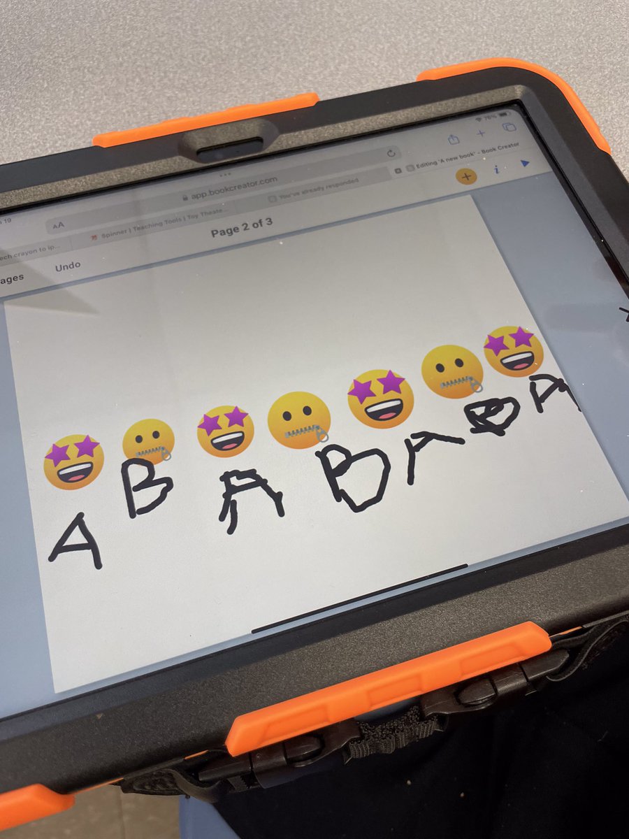 HTS_Kindies's tweet photo. Ask us about creating #patternbooks using @BookCreatorApp. 📒💻 Thank you @ClareyITeach ❤️💻 #BetterTogether❤️ @ConnieRanieri @HTSRichmondHill https://t.co/u7ezqcICmy