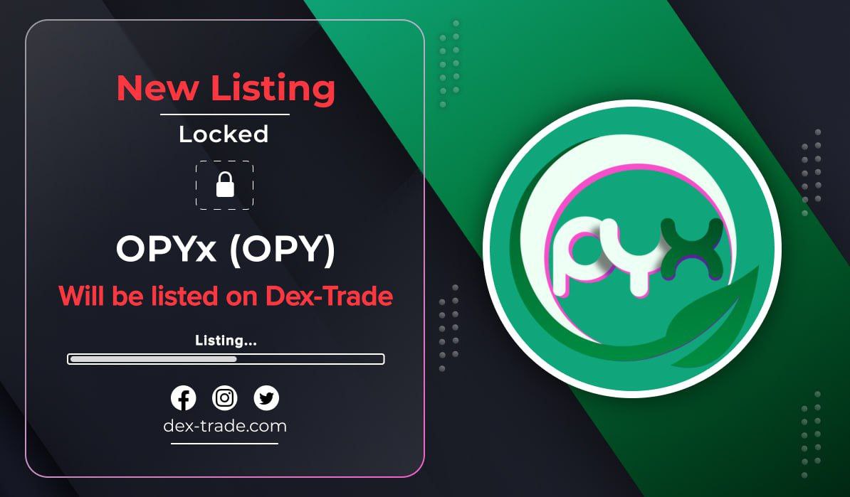 OPYx_DAO's tweet photo. 📣Start trading will be active on Wednesday 01/24/24 at 2.30pm utc.📣

It is already possible to deposit OPYx and Usdt for the pair

Link to create an account on dextrade
👉https://t.co/yI7yqrA9xu

#OPYx #CryptoDAO #Presale #OpportunityCrypto #Blockchain #NFT #Investment #Ecosystem #BlockchainTechnology #Staking #CryptoNews #CryptoProjects #Cryptocurrency #EconomicPower #BullMarket #BearMarket #CryptoCommunity #CryptoAssets #KYC #Audit #CryptoTeam #Partnership #CMC #CoinGecko #TaskGame #CryptoToken