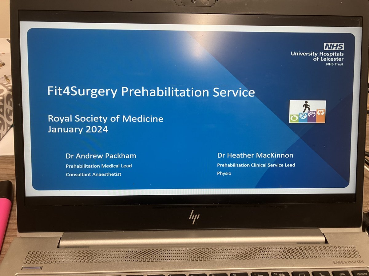 Proud to have been able to talk about <a href="/Fit4Surgery_LLR/">Fit4Surgery LLR</a> #prehab at the Royal Society Medicine CPD event as one of the initiatives shortlisted for the Clinical Exercise Medicine Prize! Thanks for the opportunity!