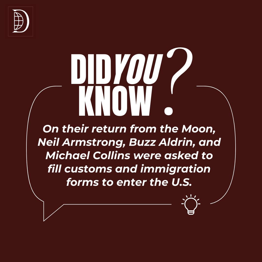 GLD_Law's tweet photo. Apparently moon visitors are subject to the same procedures as others who leave the country!

#MoonLanding #ImmigrationFact #FunFact https://t.co/QvPY38yfwv