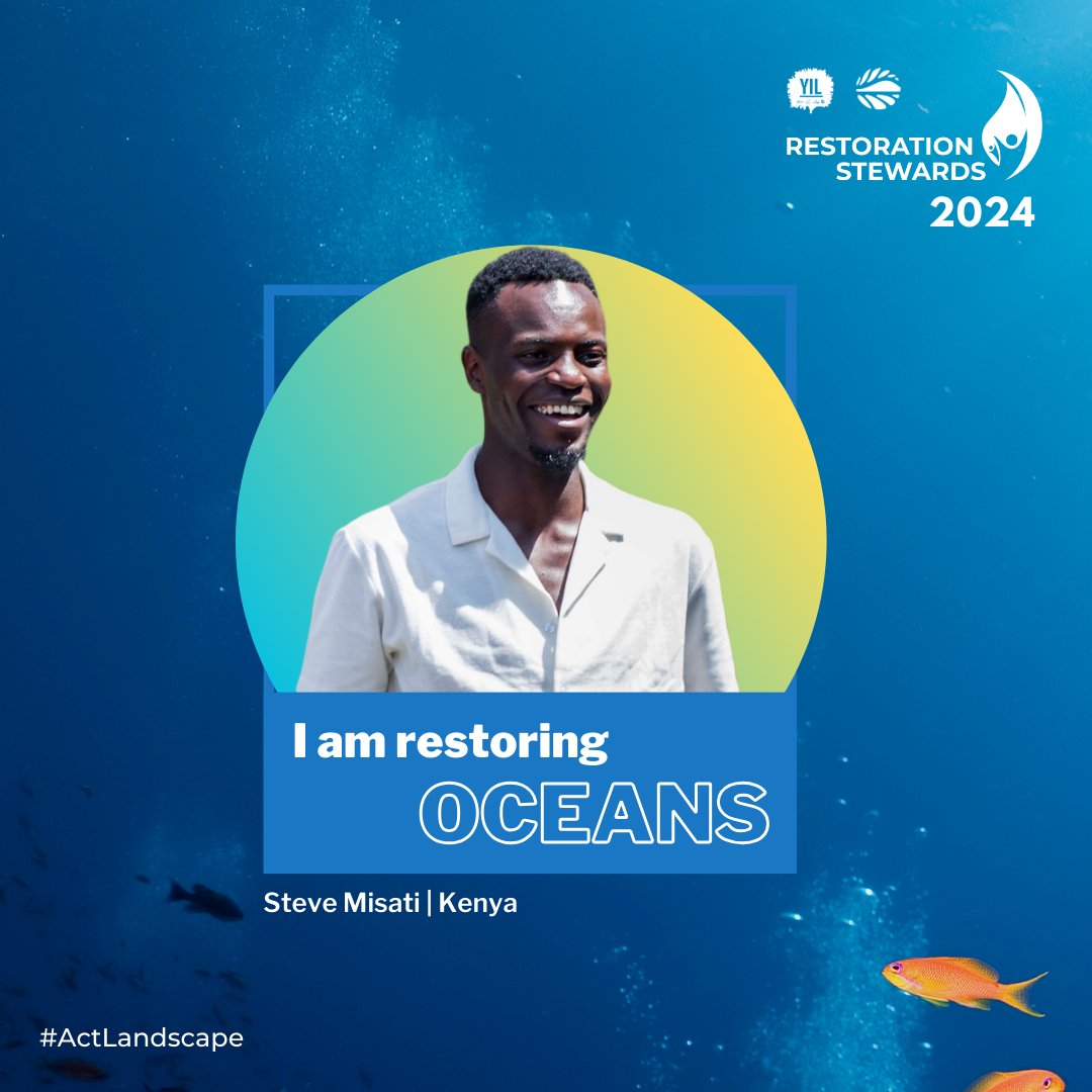 GlobalLF's tweet photo. 🌊 Meet the 2024 #Ocean Restoration Steward!

Steve Misati is a Kenyan 🇰🇪 marine conservationist &amp; the founder of @YouthPawaOrg, an organization that adopts a community-based approach to mangrove restoration.

#ActLandscape #GenerationRestoration https://t.co/SsyvIDgJv1