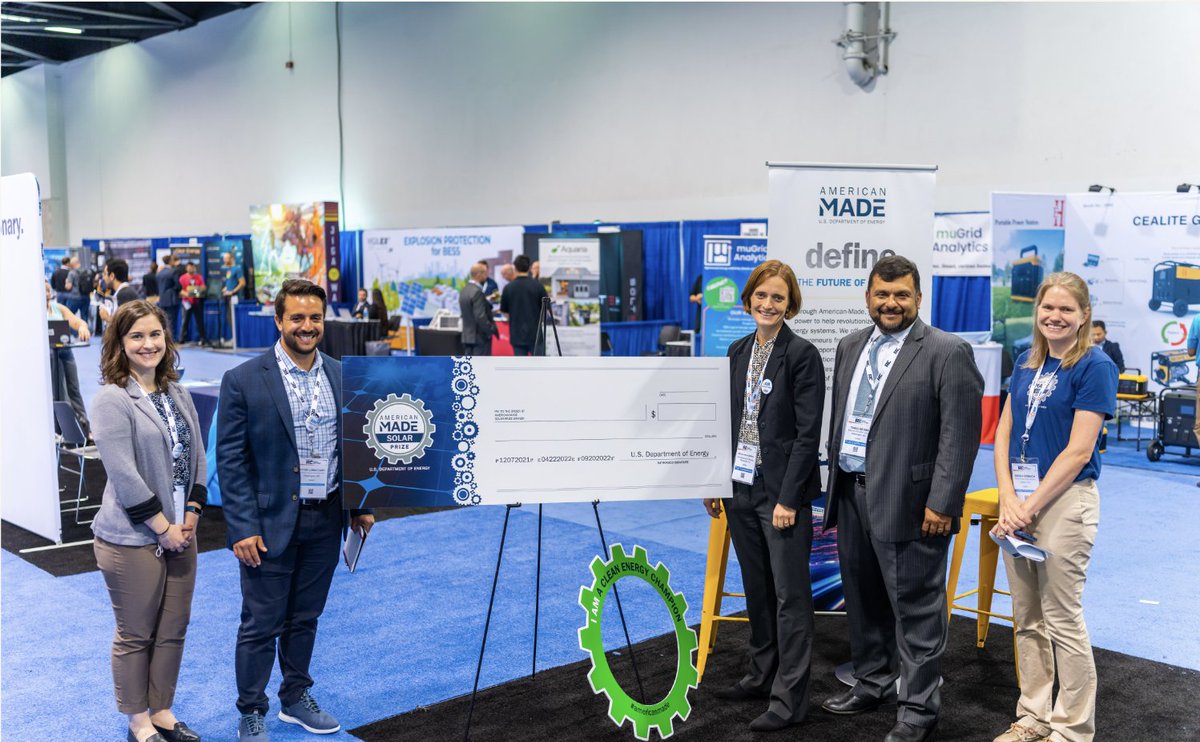 AMCprizes's tweet photo. Which #SolarStartups should you be watching? 👀 These 20 teams of entrepreneurs were just awarded $50K+ through the #AmericanSolar Prize Round 7 for their game-changing solar technologies. ☀️ Check out these up-and-coming #CleanTech startups: https://t.co/Kpr6CpO2UA https://t.co/Zx5AbAru1O