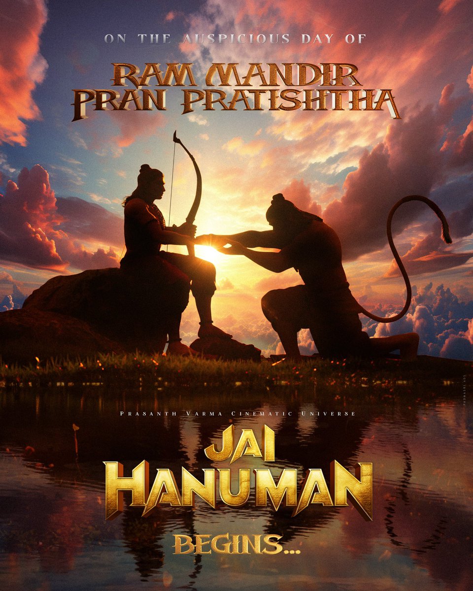 taran_adarsh's tweet photo. #Xclusiv… BIGGG NEWS… AFTER ‘HANUMAN’, PRASANTH VARMA ANNOUNCES ‘JAI HANUMAN’… While #HanuMan continues to enjoy a #Blockbuster run across the globe, #PrasanthVarma has now announced #JaiHanuman… OFFICIAL POSTER…

The pre-production work commenced today, on the auspicious occasion of #RamMandirPranPrathistha… More details soon.
#PVCU
