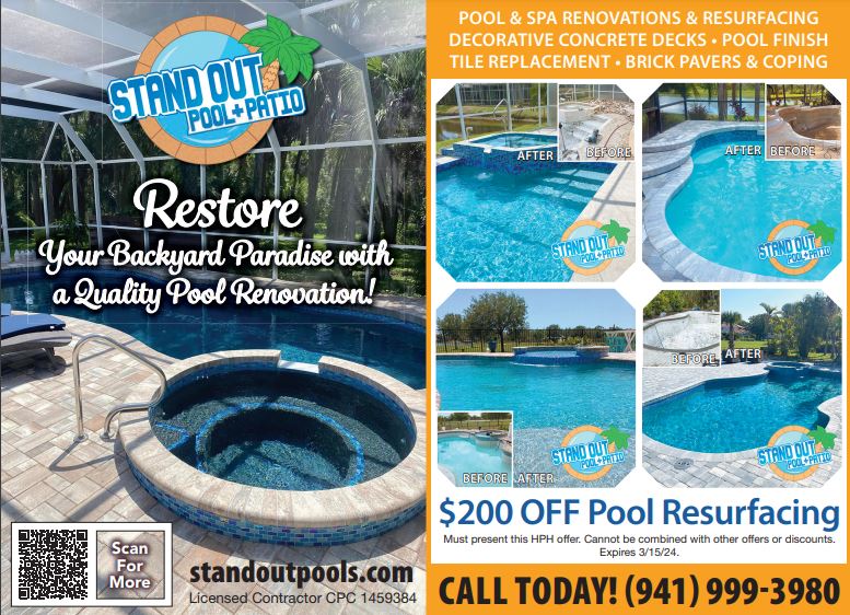 Home_Pros_Guide's tweet photo. #ShoutOutOfTheDay Goes To #StandOutPools https://t.co/QSGhhGu4wR Get $200 OFF #PoolResurfacing #MustMentionThisAD #SpaRenovations #PoolFinish #BrickPavers #ConcreteDecks #PoolProfessionals #Lanais #SwimmingPool #PoolMaintenance #Sarasota #FindAPro #HomeProsGuide https://t.co/EFFF0Ae4rv
