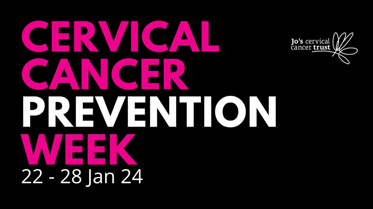 🎉 #CervicalCancerPreventionWeek @NHSEngland has pledged to eliminate #CervicalCancer by 2040, but we want to reach this target even sooner, and we want to make sure there is the support and resources to make this happen. Find out more and get involved👉 jostrust.org.uk/get-involved/c…