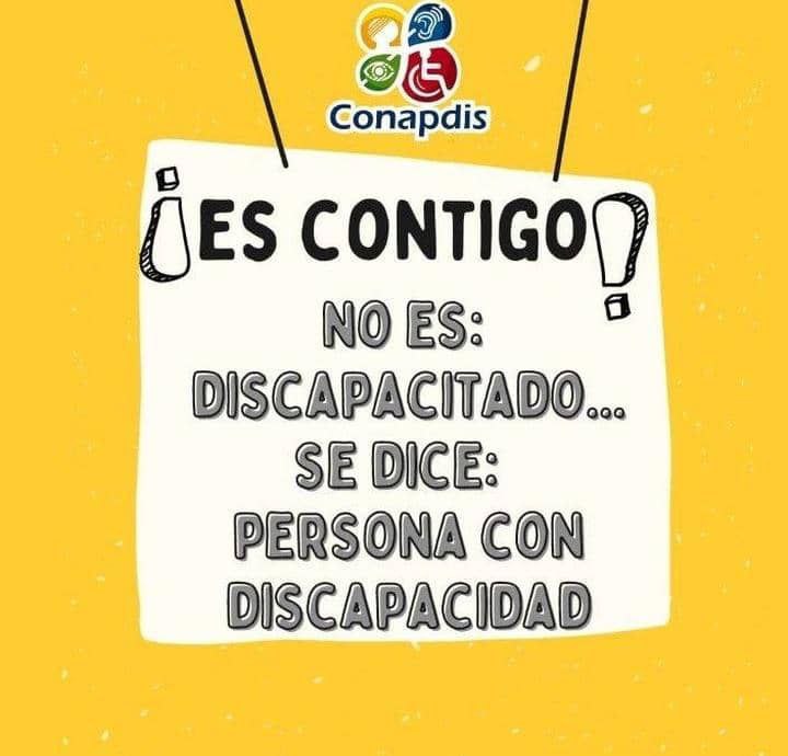 #EsContigo‼️  La deficiencia, física, mental o sensorial no es razón para tratar sin respeto a una persona. 

✨¡Refierete a ellos con el término adecuado! ✨

#Guárico
#HaciaEl2030ConLas7T
#GuáricoDeVictoriaYTrabajo