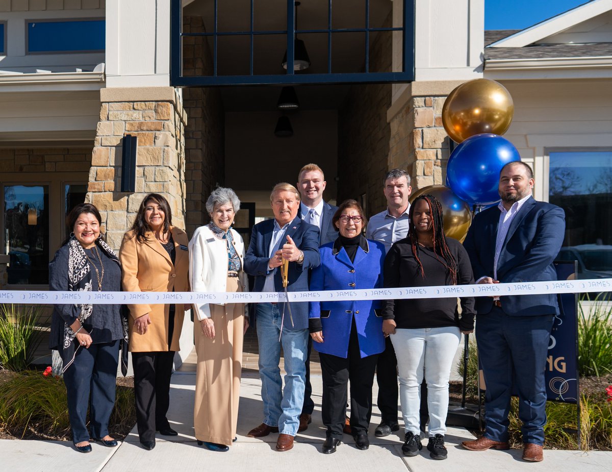 The NRP Group and Capital Area Housing Finance Corporation leaders celebrated the official opening of The James on Grand Avenue earlier this month. The new apartment community brings a significant number of affordable units to North Austin. Read more: kxan.com/news/new-compl…